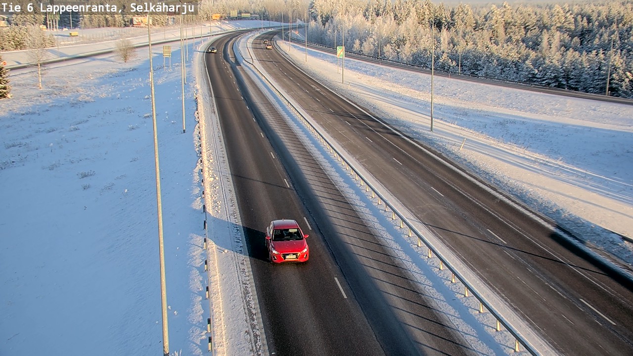 Weather Camera Image Road 6 Lappeenranta, Selkäharju, Lappeenranta, Etelä-Karjala