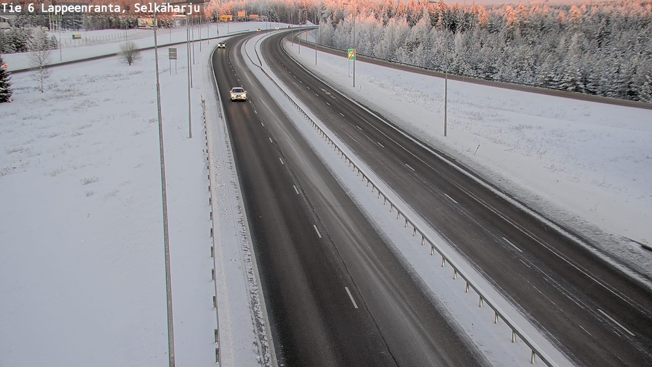 Weather Camera Image Road 6 Lappeenranta, Selkäharju, Lappeenranta, Etelä-Karjala
