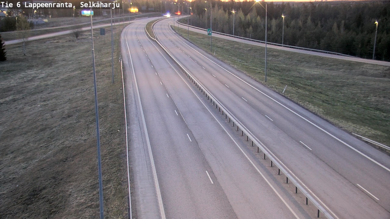 Weather Camera Image Road 6 Lappeenranta, Selkäharju, Lappeenranta, Etelä-Karjala