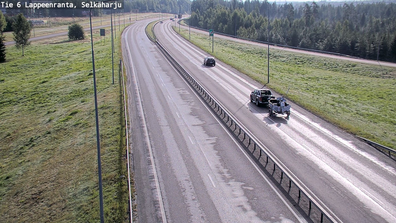 Weather Camera Image Road 6 Lappeenranta, Selkäharju, Lappeenranta, Etelä-Karjala