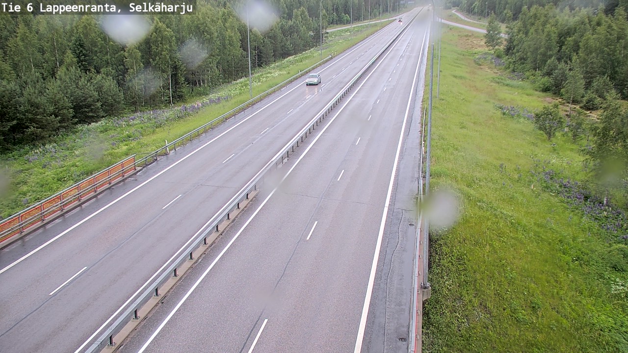 Weather Camera Image Väg 6 Villmanstrand, Selkäharju, Lappeenranta, Etelä-Karjala