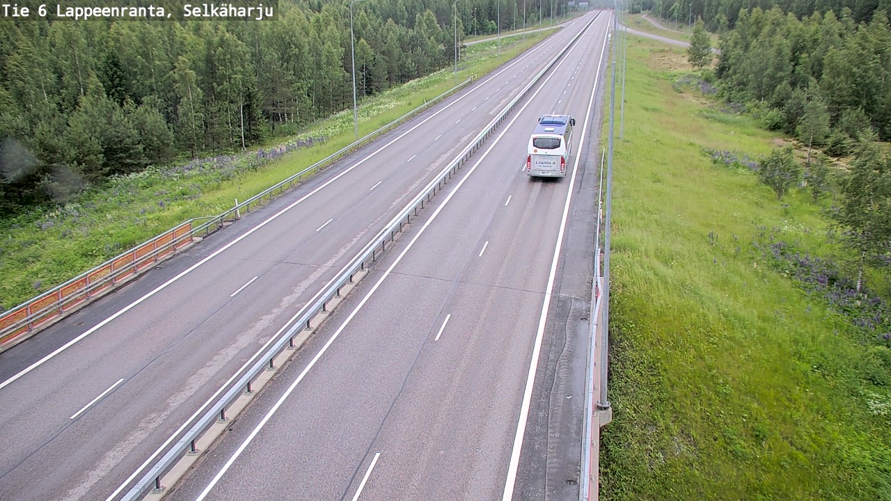 Weather Camera Image Väg 6 Villmanstrand, Selkäharju, Lappeenranta, Etelä-Karjala