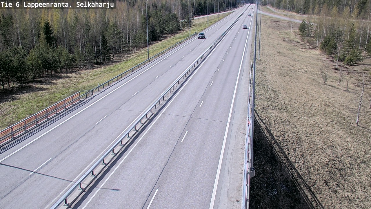 Weather Camera Image Road 6 Lappeenranta, Selkäharju, Lappeenranta, Etelä-Karjala