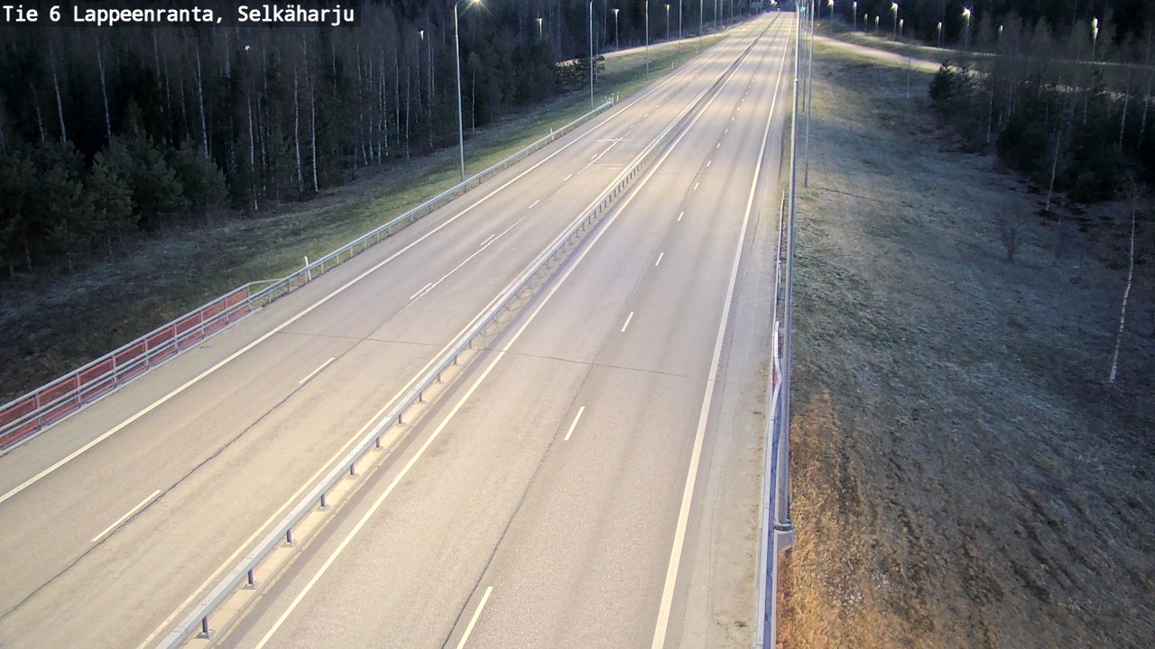 Weather Camera Image Road 6 Lappeenranta, Selkäharju, Lappeenranta, Etelä-Karjala