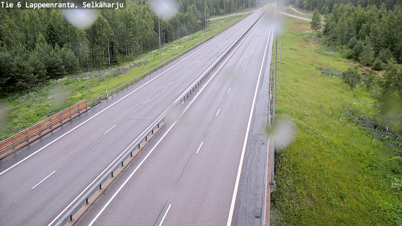 Weather Camera Image Väg 6 Villmanstrand, Selkäharju, Lappeenranta, Etelä-Karjala