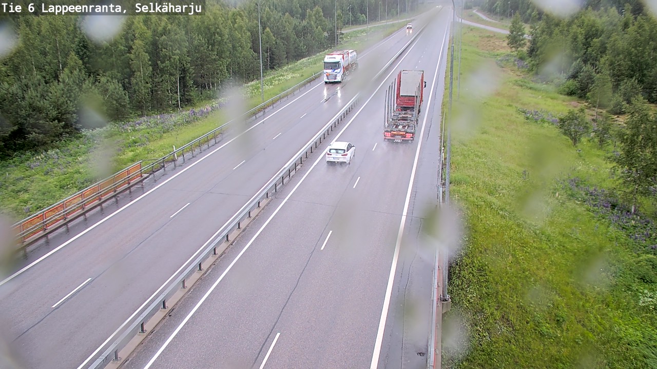 Weather Camera Image Väg 6 Villmanstrand, Selkäharju, Lappeenranta, Etelä-Karjala