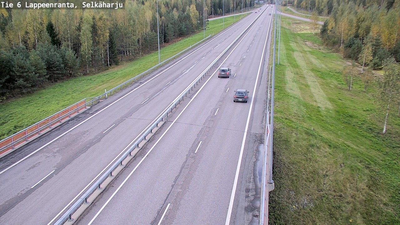 Weather Camera Image Road 6 Lappeenranta, Selkäharju, Lappeenranta, Etelä-Karjala