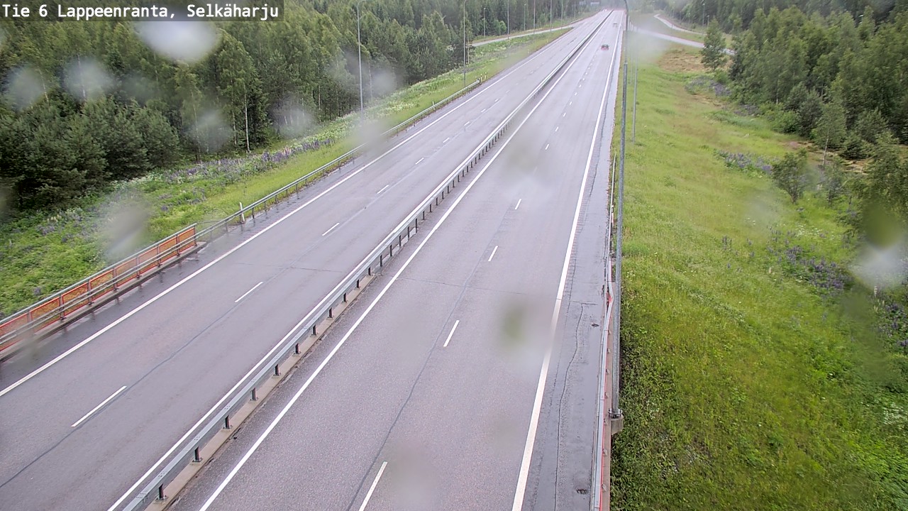 Weather Camera Image Väg 6 Villmanstrand, Selkäharju, Lappeenranta, Etelä-Karjala