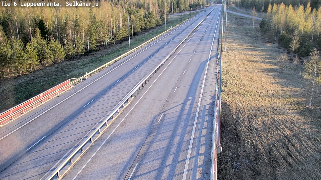 Weather Camera Image Road 6 Lappeenranta, Selkäharju, Lappeenranta, Etelä-Karjala