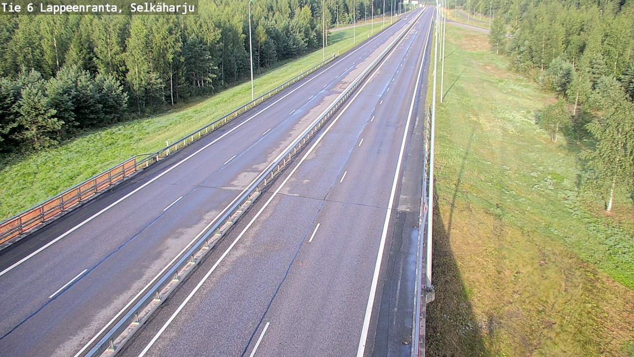 Weather Camera Image Road 6 Lappeenranta, Selkäharju, Lappeenranta, Etelä-Karjala