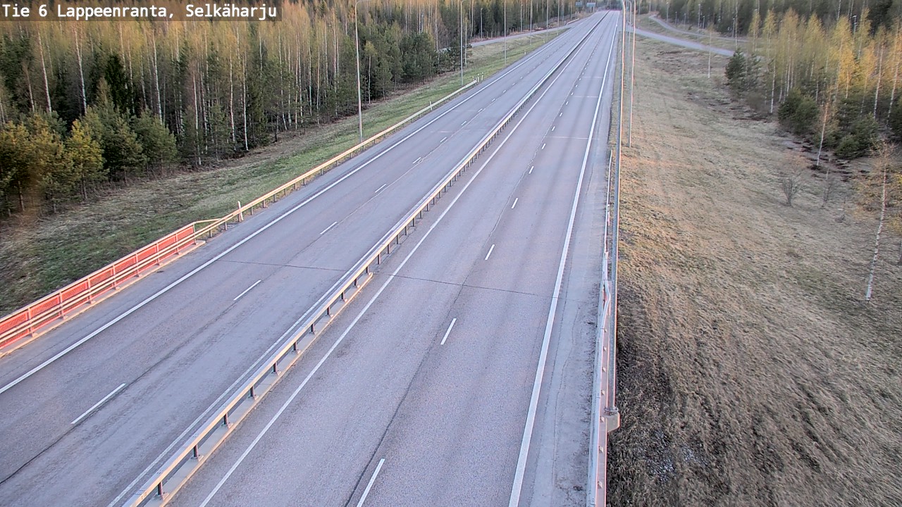 Weather Camera Image Road 6 Lappeenranta, Selkäharju, Lappeenranta, Etelä-Karjala