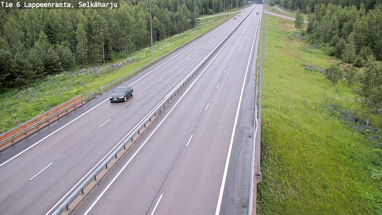 Weather Camera Image Väg 6 Villmanstrand, Selkäharju, Lappeenranta, Etelä-Karjala