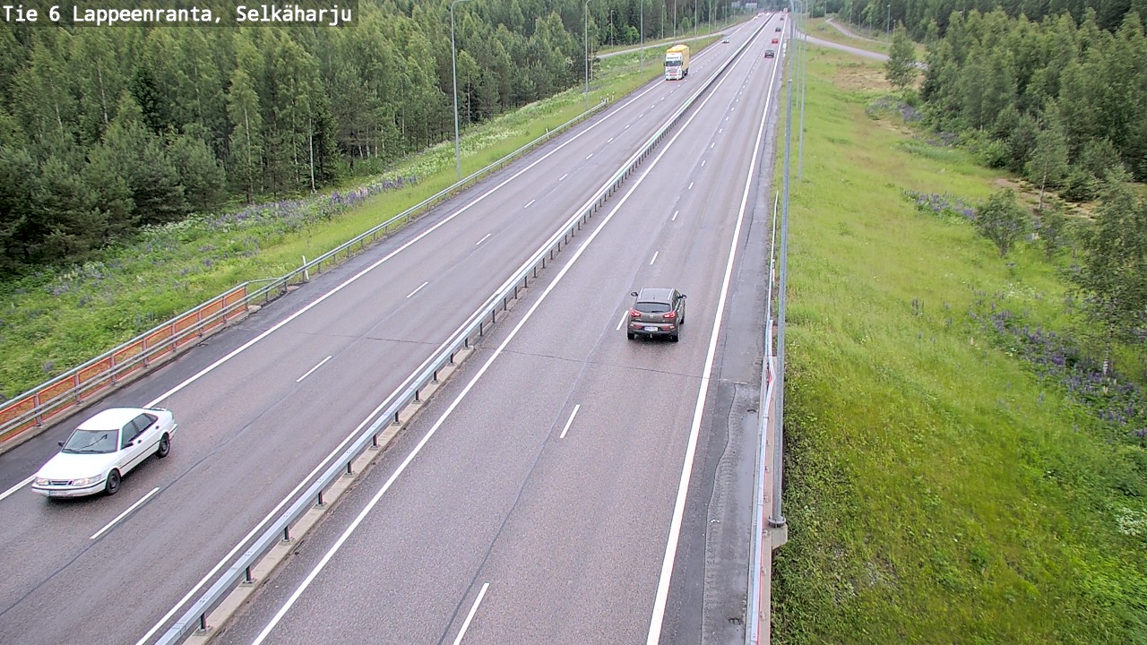 Weather Camera Image Väg 6 Villmanstrand, Selkäharju, Lappeenranta, Etelä-Karjala