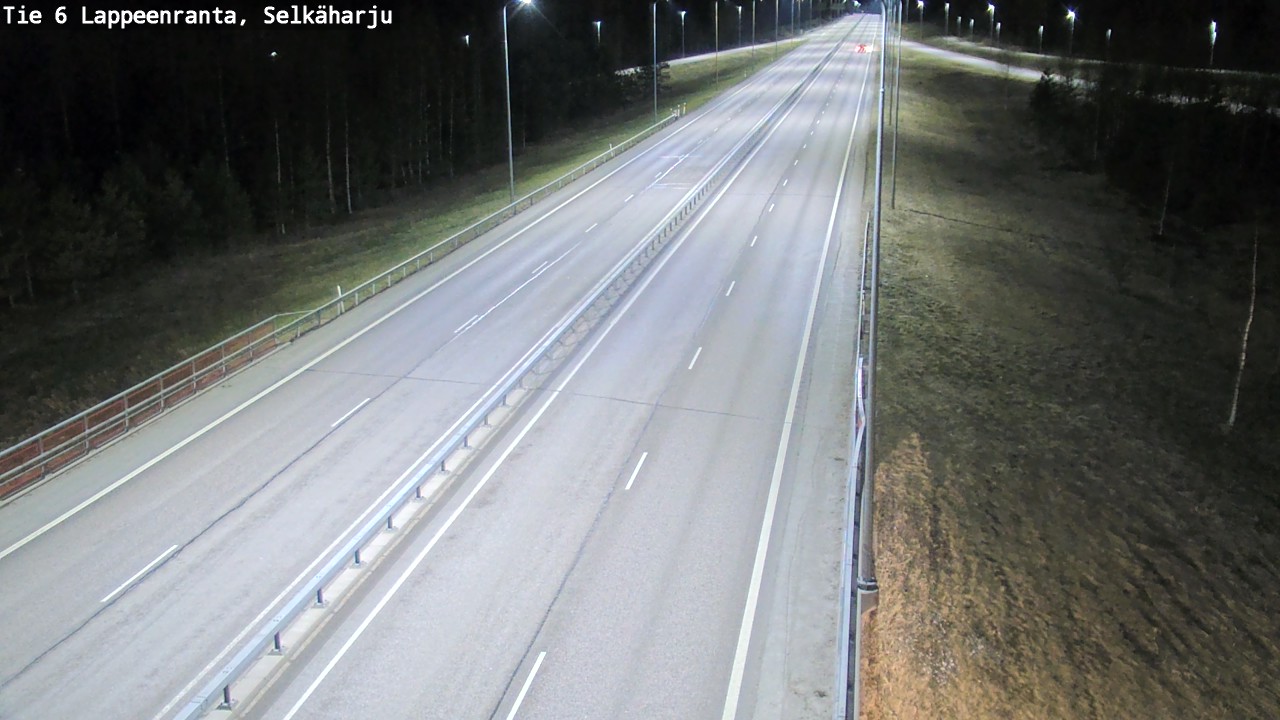 Weather Camera Image Road 6 Lappeenranta, Selkäharju, Lappeenranta, Etelä-Karjala