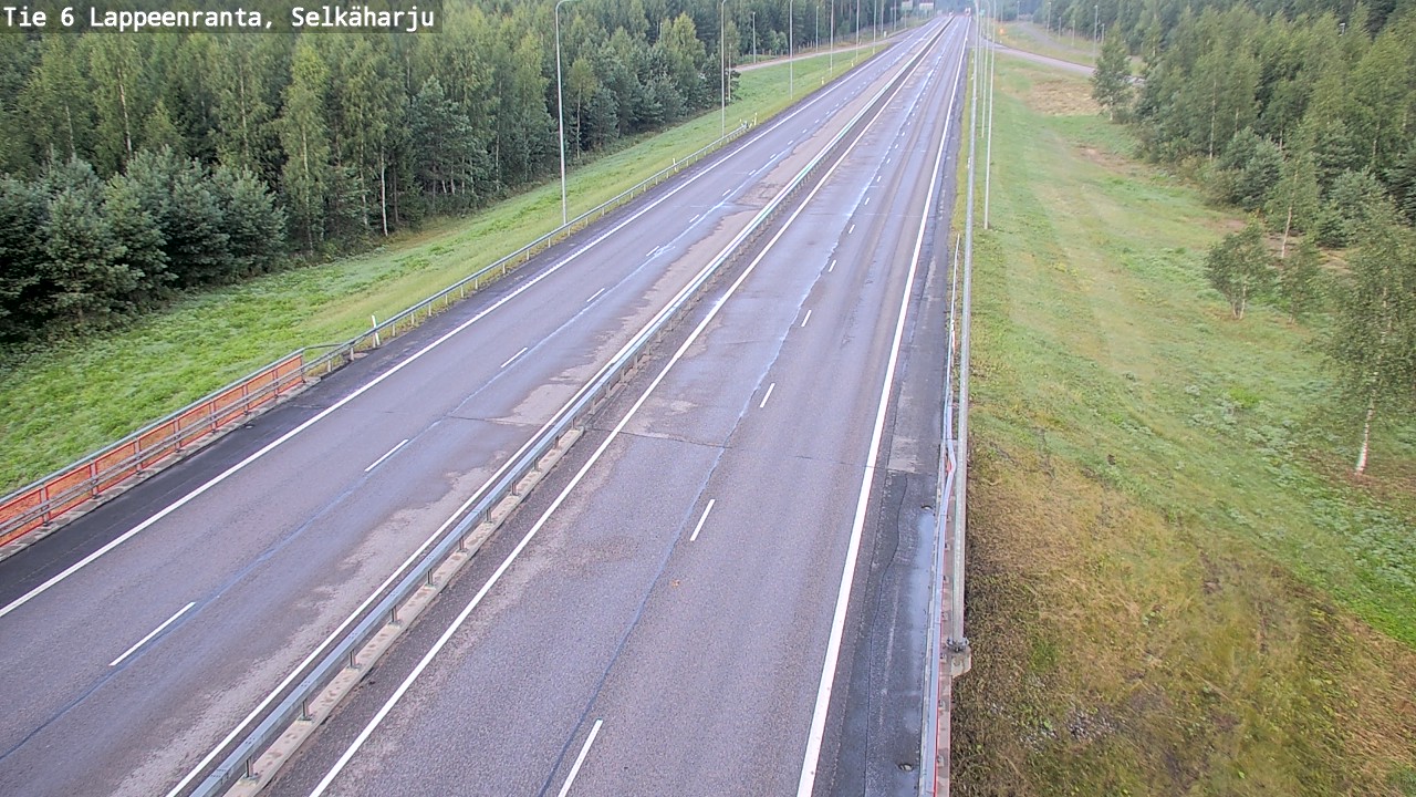 Weather Camera Image Road 6 Lappeenranta, Selkäharju, Lappeenranta, Etelä-Karjala