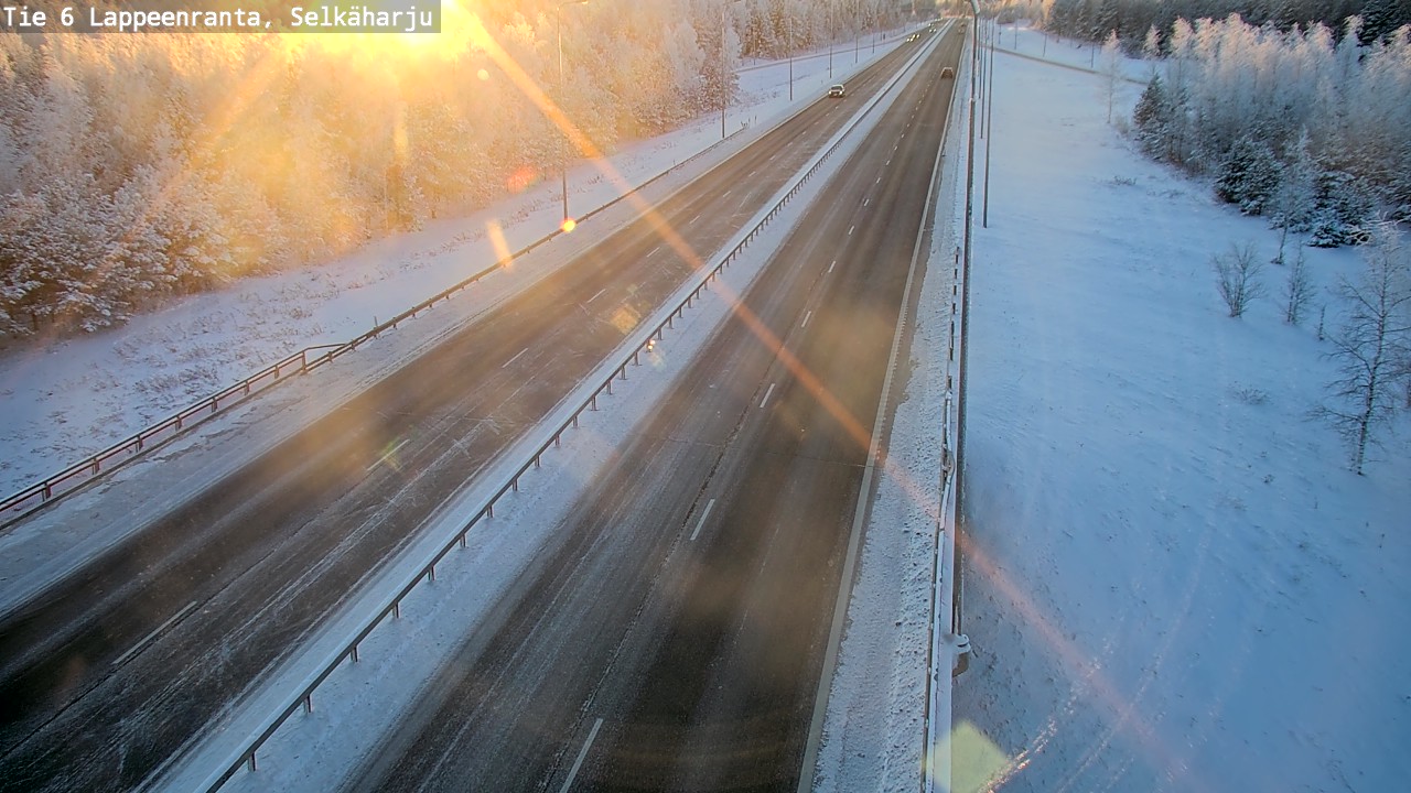 Weather Camera Image Road 6 Lappeenranta, Selkäharju, Lappeenranta, Etelä-Karjala