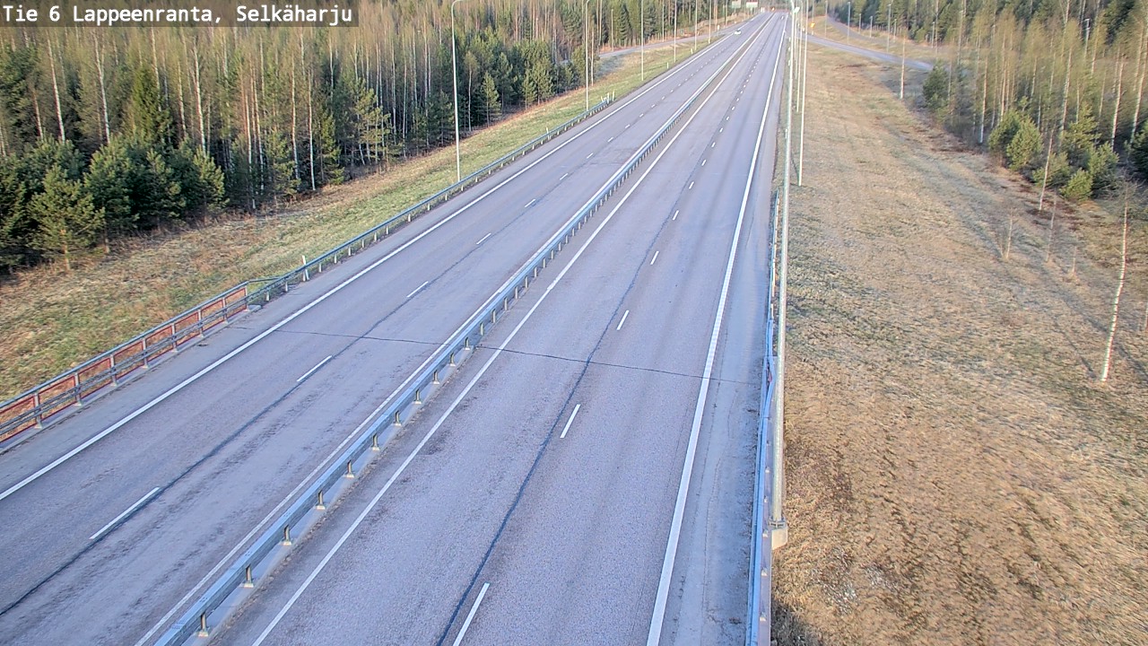 Weather Camera Image Road 6 Lappeenranta, Selkäharju, Lappeenranta, Etelä-Karjala