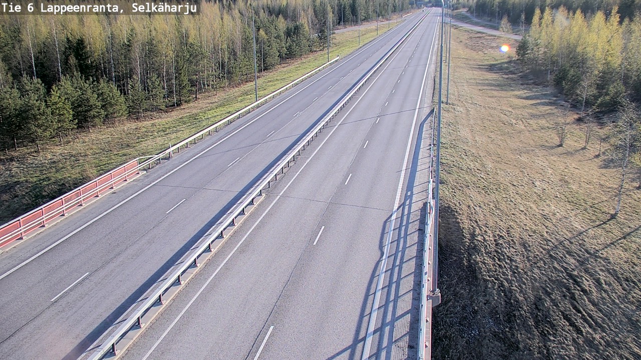 Weather Camera Image Road 6 Lappeenranta, Selkäharju, Lappeenranta, Etelä-Karjala