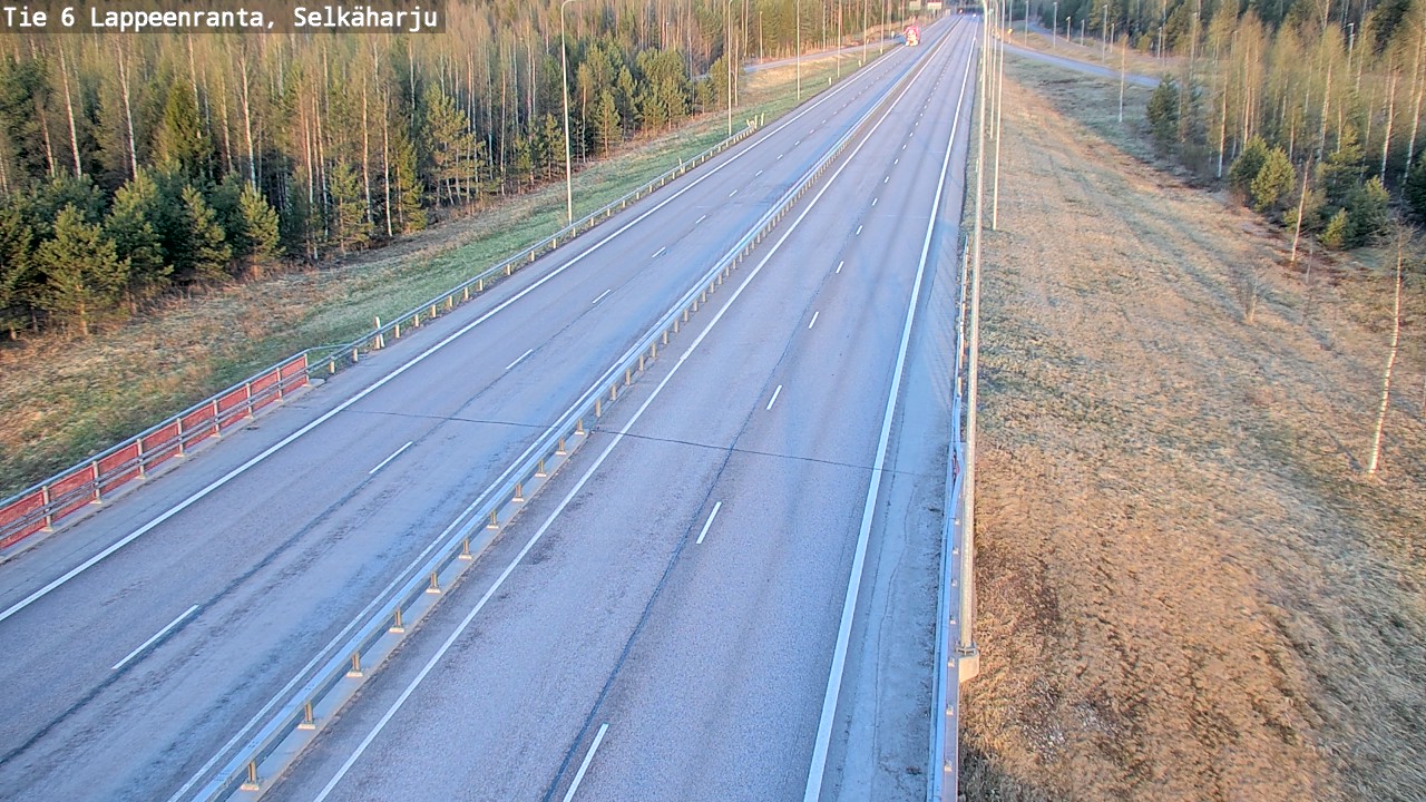 Weather Camera Image Road 6 Lappeenranta, Selkäharju, Lappeenranta, Etelä-Karjala