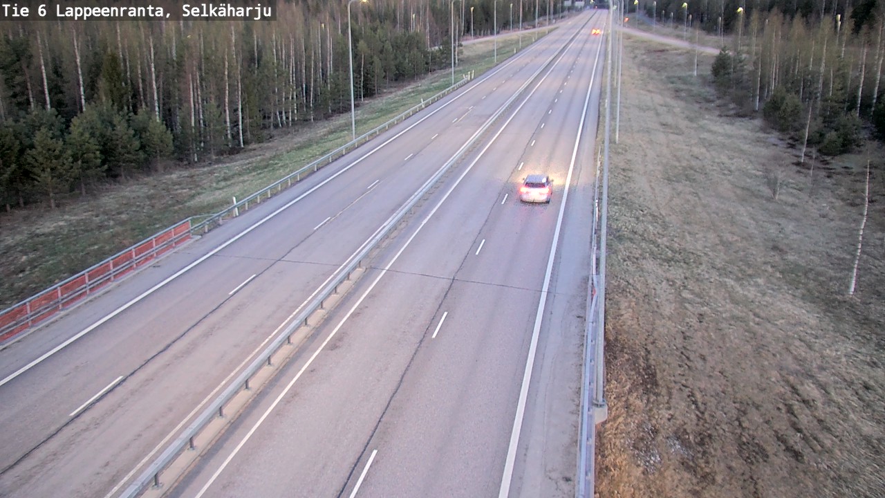 Weather Camera Image Road 6 Lappeenranta, Selkäharju, Lappeenranta, Etelä-Karjala