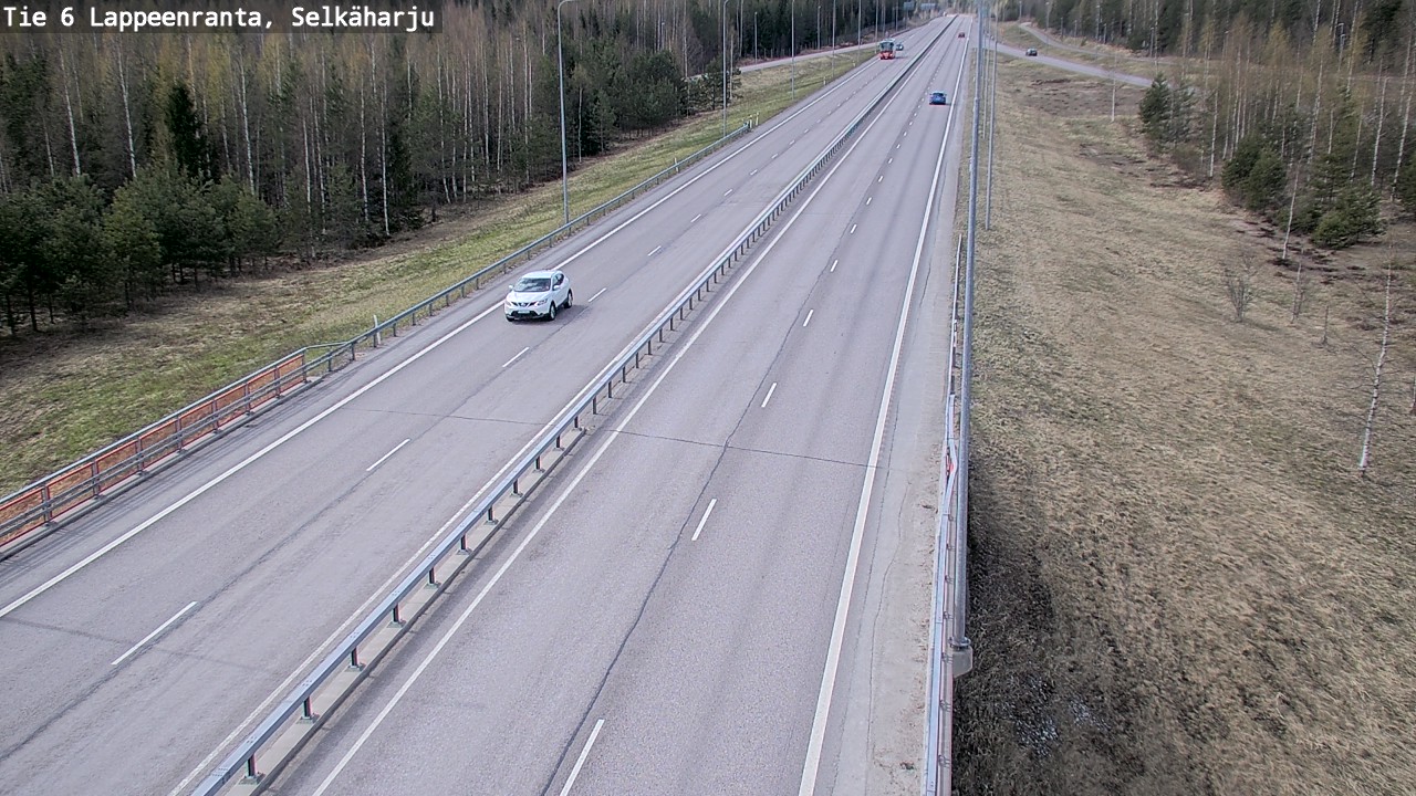 Weather Camera Image Road 6 Lappeenranta, Selkäharju, Lappeenranta, Etelä-Karjala
