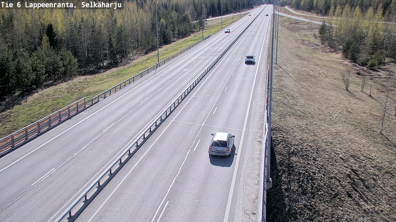 Weather Camera Image Road 6 Lappeenranta, Selkäharju, Lappeenranta, Etelä-Karjala