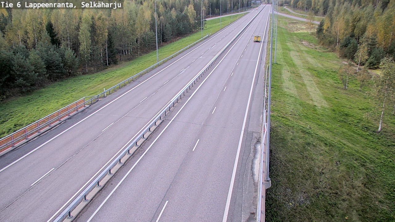 Weather Camera Image Road 6 Lappeenranta, Selkäharju, Lappeenranta, Etelä-Karjala