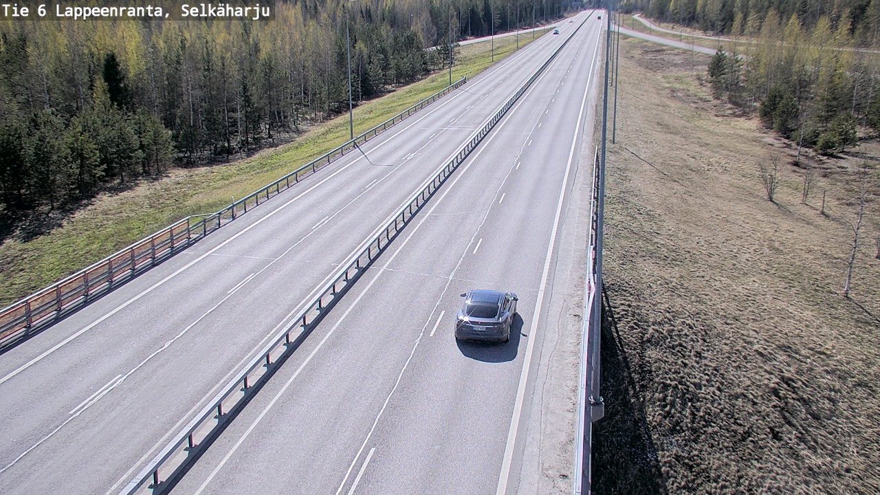Weather Camera Image Road 6 Lappeenranta, Selkäharju, Lappeenranta, Etelä-Karjala