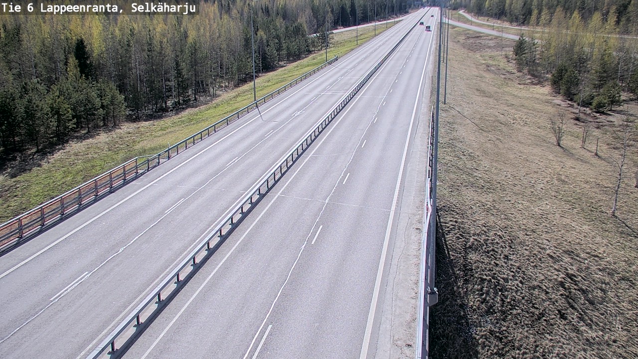 Weather Camera Image Road 6 Lappeenranta, Selkäharju, Lappeenranta, Etelä-Karjala