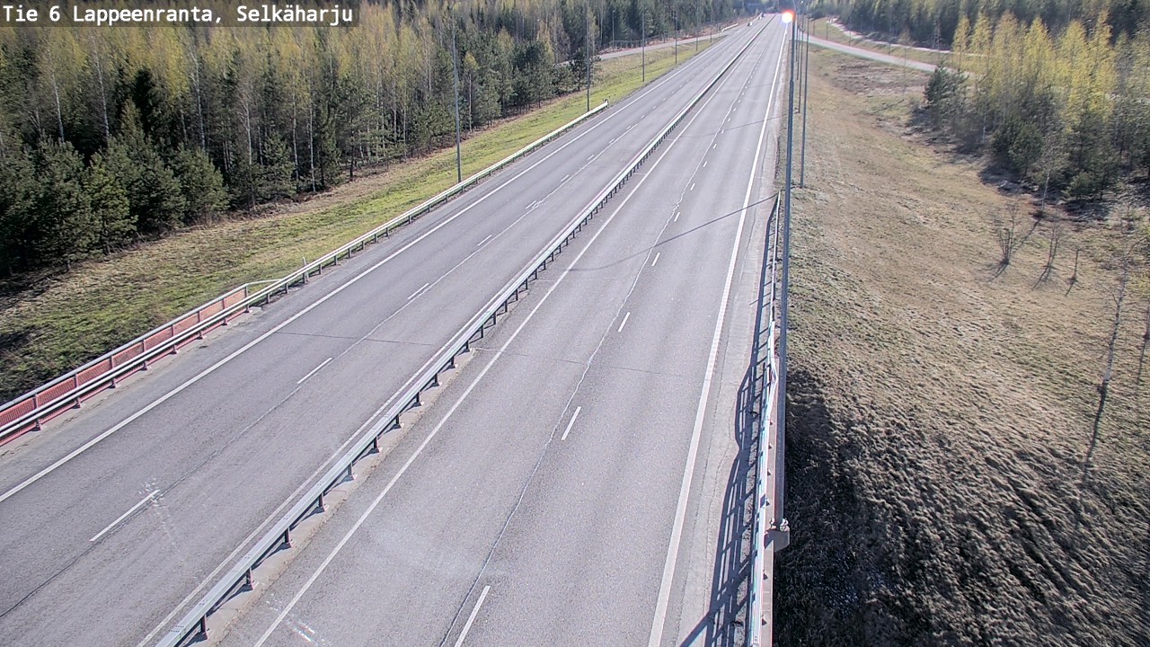 Weather Camera Image Road 6 Lappeenranta, Selkäharju, Lappeenranta, Etelä-Karjala