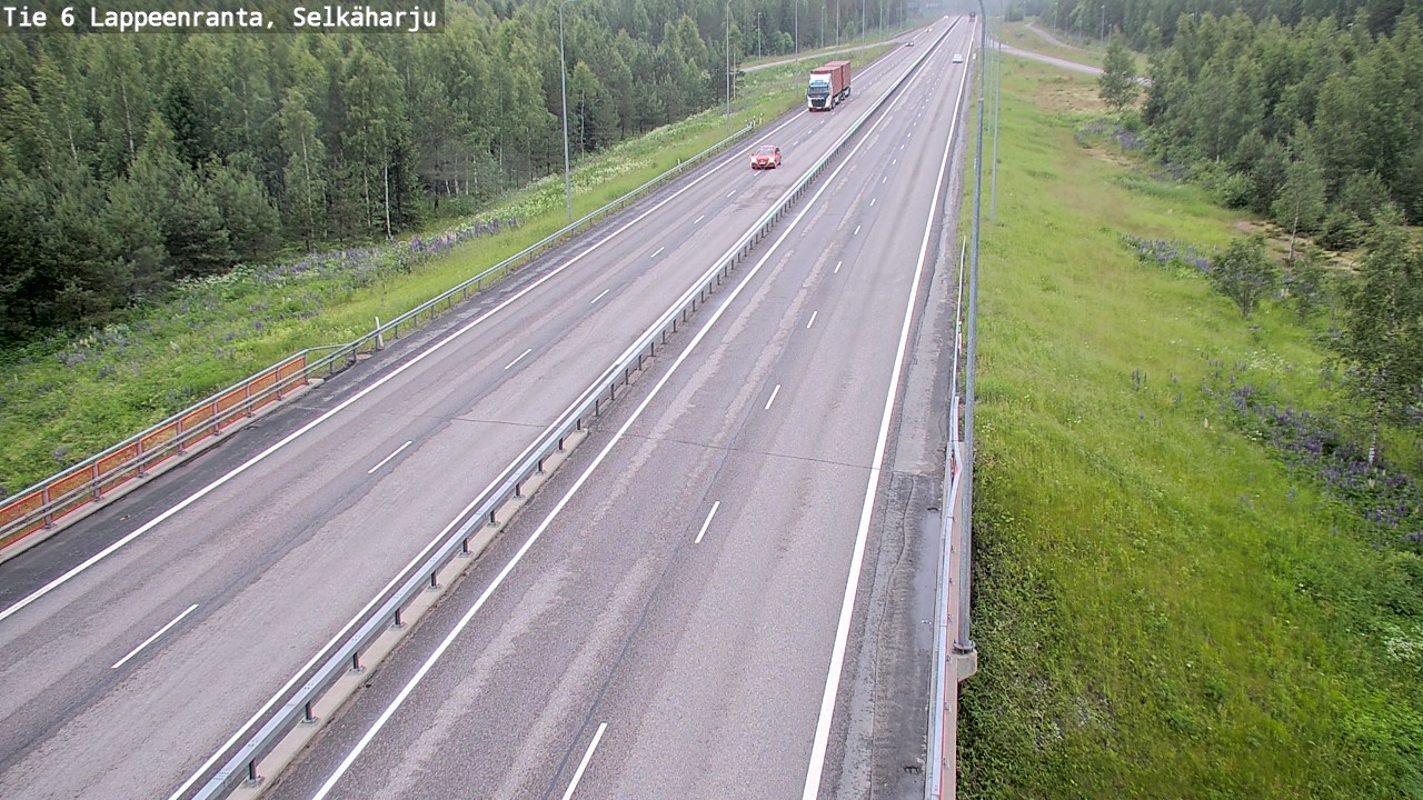 Weather Camera Image Väg 6 Villmanstrand, Selkäharju, Lappeenranta, Etelä-Karjala