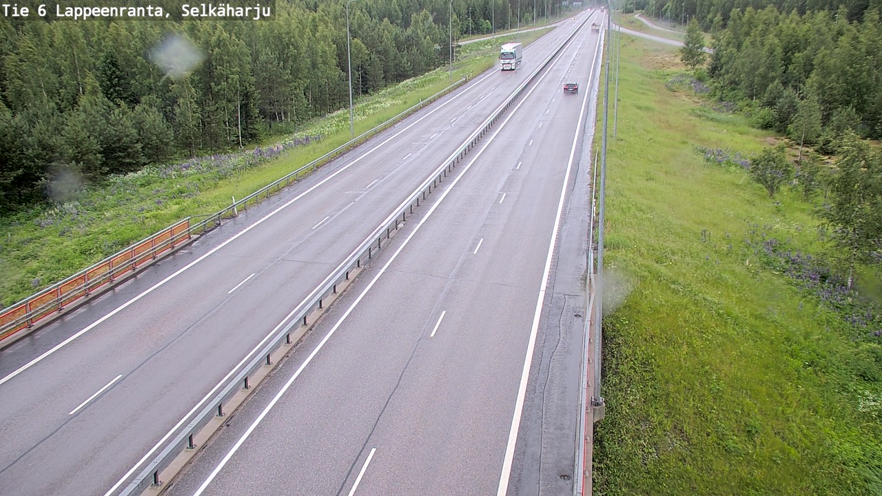 Weather Camera Image Väg 6 Villmanstrand, Selkäharju, Lappeenranta, Etelä-Karjala