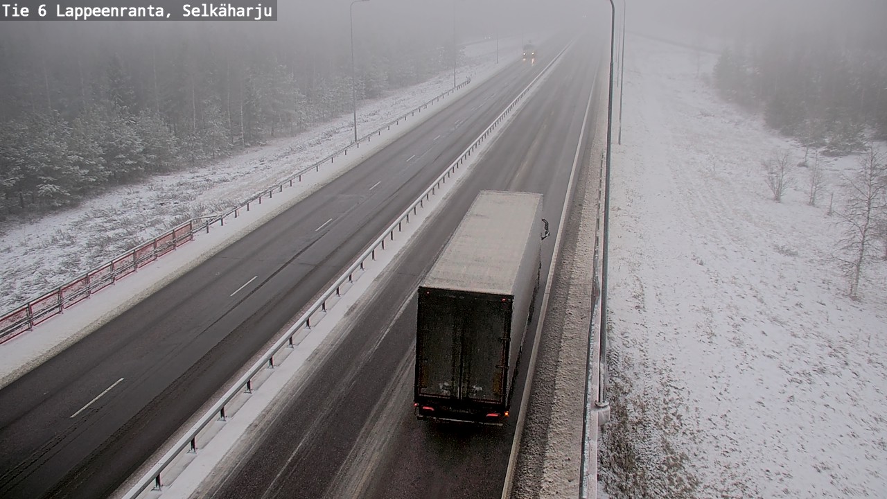 Weather Camera Image Väg 6 Villmanstrand, Selkäharju, Lappeenranta, Etelä-Karjala