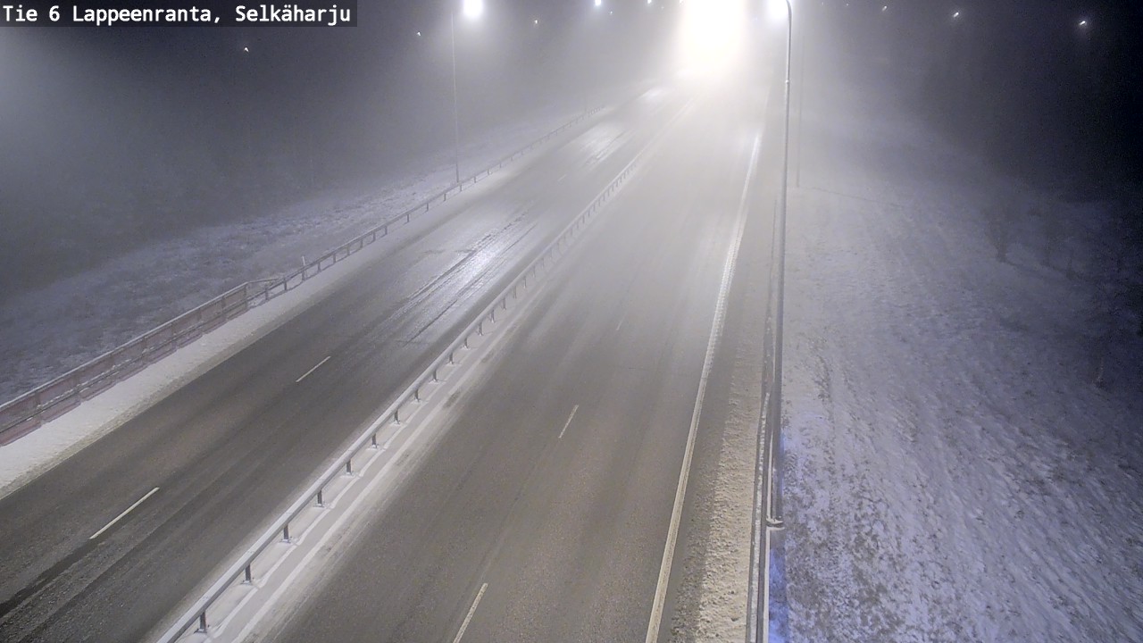 Weather Camera Image Väg 6 Villmanstrand, Selkäharju, Lappeenranta, Etelä-Karjala