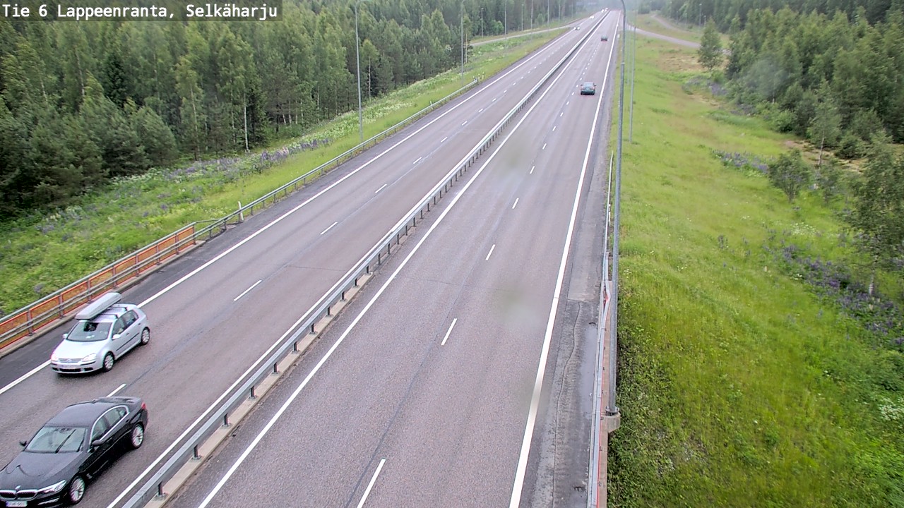 Weather Camera Image Väg 6 Villmanstrand, Selkäharju, Lappeenranta, Etelä-Karjala