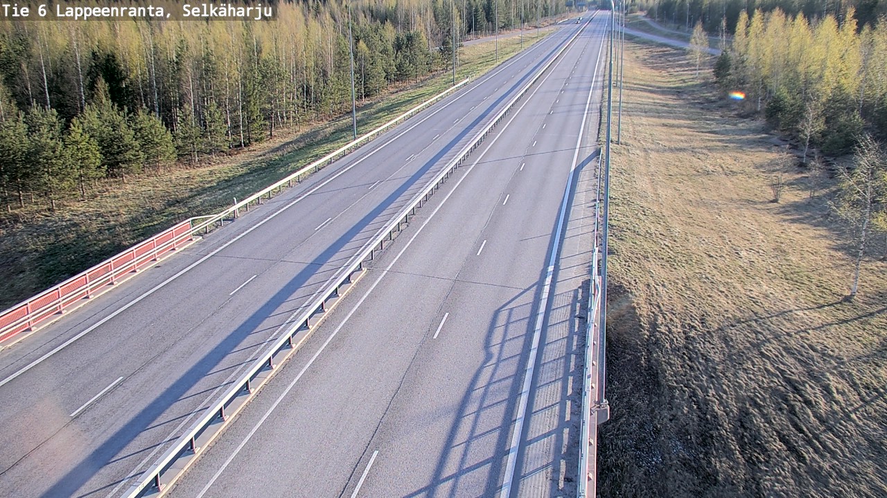 Weather Camera Image Road 6 Lappeenranta, Selkäharju, Lappeenranta, Etelä-Karjala
