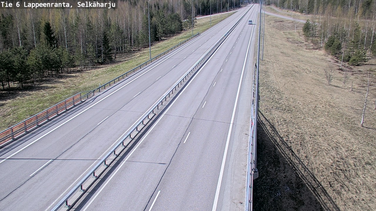 Weather Camera Image Road 6 Lappeenranta, Selkäharju, Lappeenranta, Etelä-Karjala