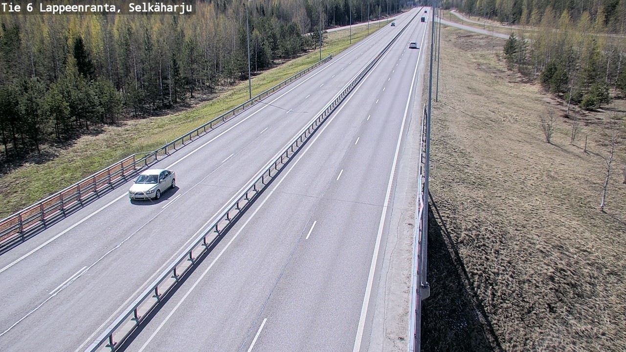 Weather Camera Image Road 6 Lappeenranta, Selkäharju, Lappeenranta, Etelä-Karjala