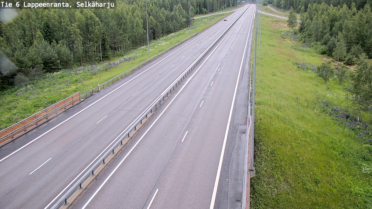 Weather Camera Image Väg 6 Villmanstrand, Selkäharju, Lappeenranta, Etelä-Karjala