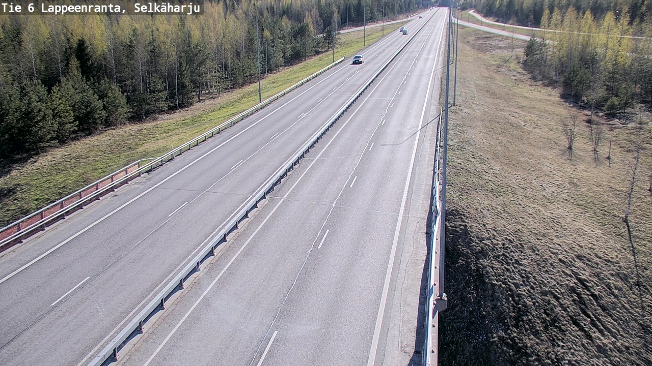 Weather Camera Image Road 6 Lappeenranta, Selkäharju, Lappeenranta, Etelä-Karjala