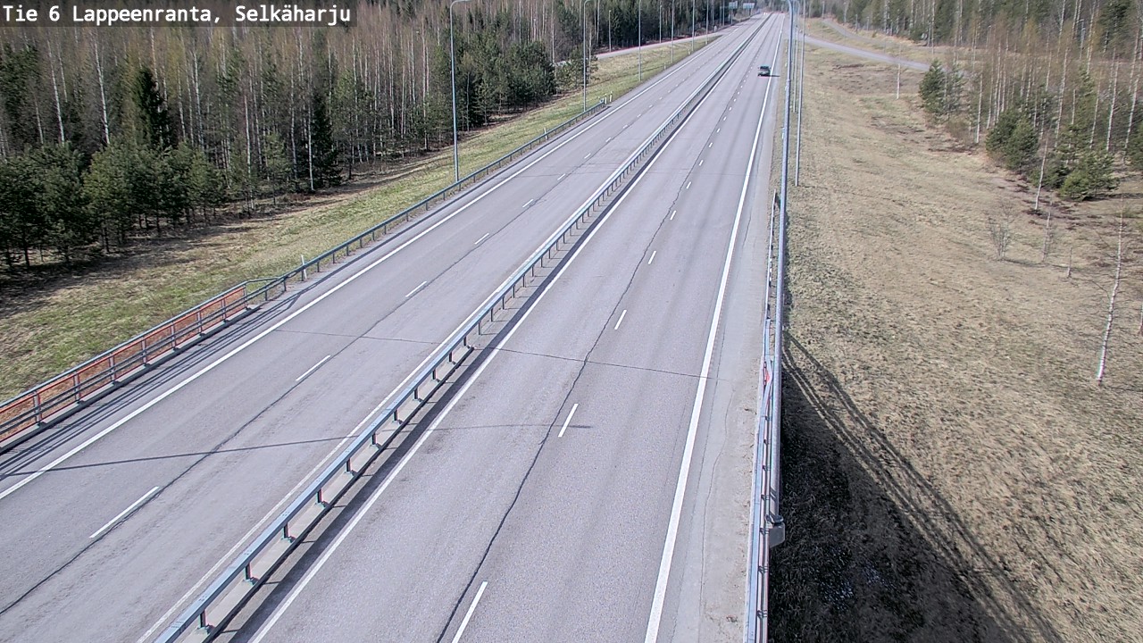 Weather Camera Image Road 6 Lappeenranta, Selkäharju, Lappeenranta, Etelä-Karjala