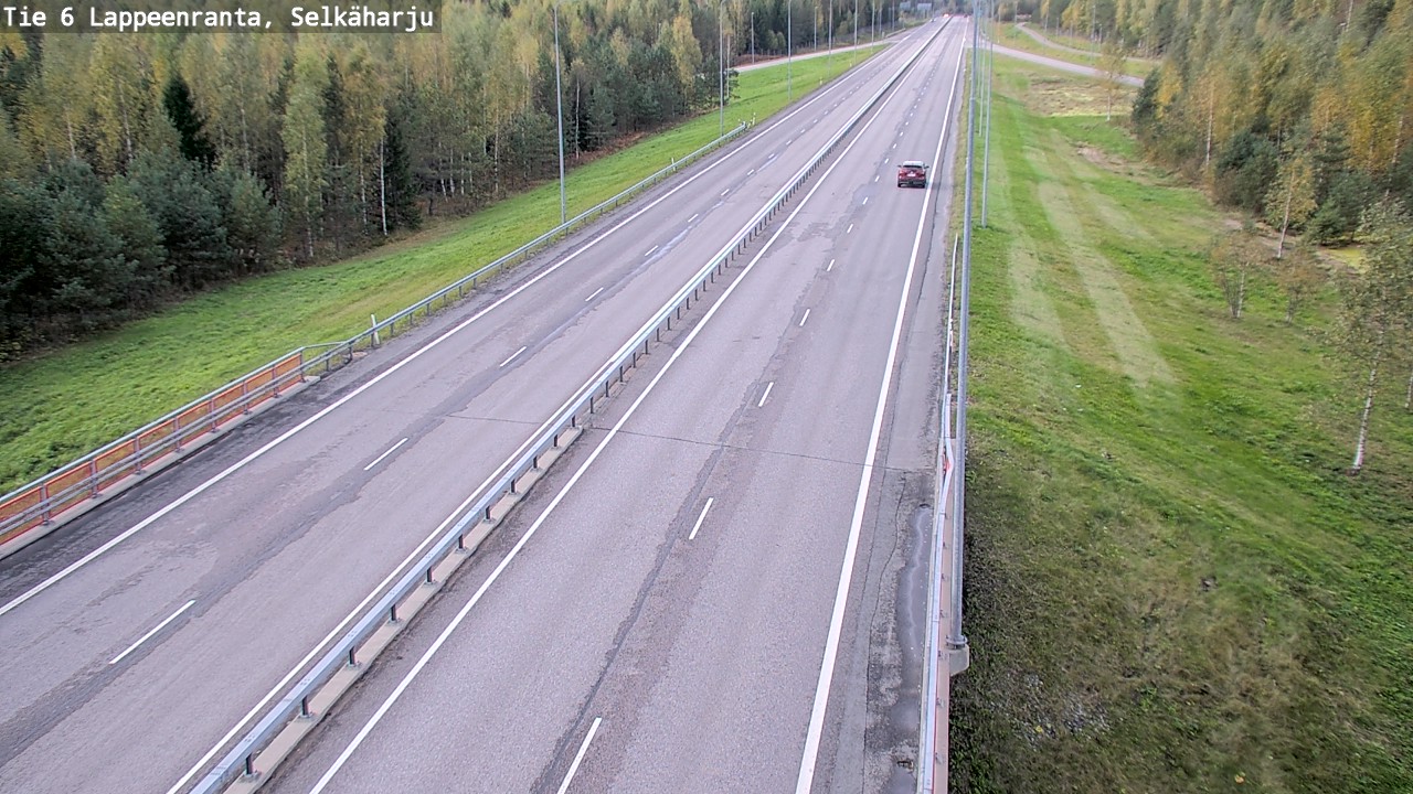 Weather Camera Image Road 6 Lappeenranta, Selkäharju, Lappeenranta, Etelä-Karjala