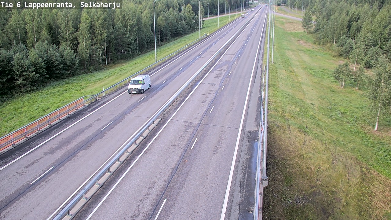 Weather Camera Image Road 6 Lappeenranta, Selkäharju, Lappeenranta, Etelä-Karjala