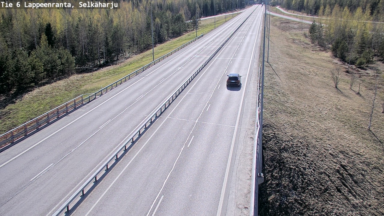 Weather Camera Image Road 6 Lappeenranta, Selkäharju, Lappeenranta, Etelä-Karjala