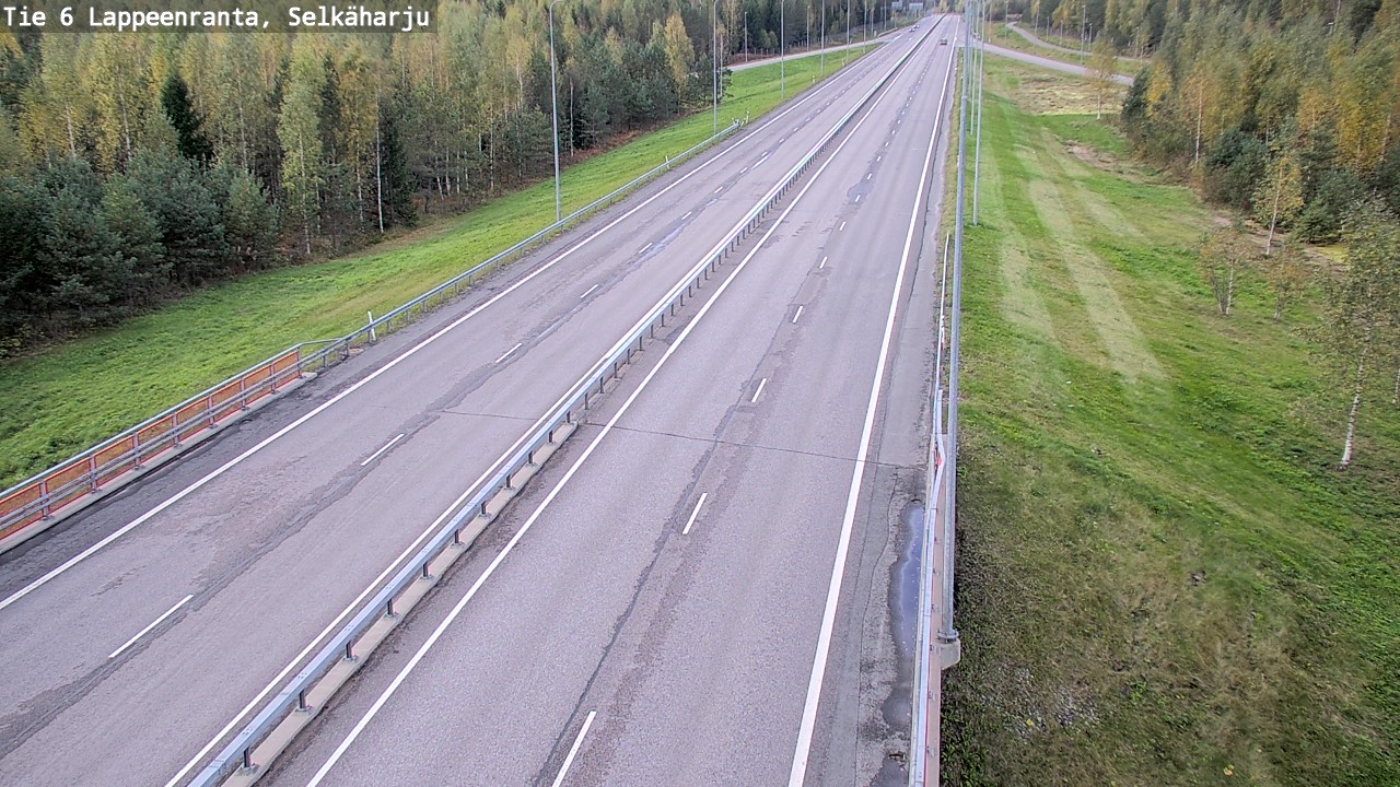 Weather Camera Image Road 6 Lappeenranta, Selkäharju, Lappeenranta, Etelä-Karjala