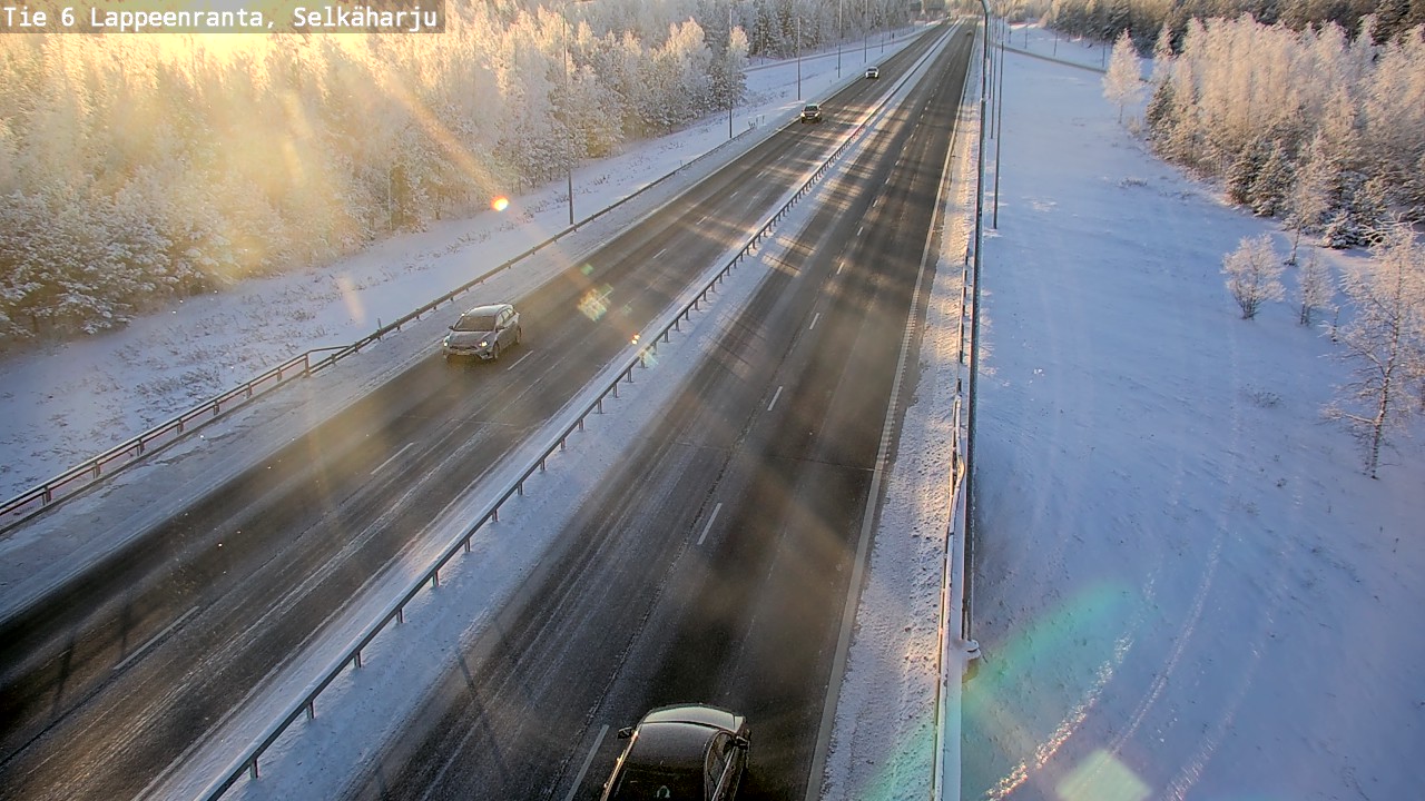Weather Camera Image Road 6 Lappeenranta, Selkäharju, Lappeenranta, Etelä-Karjala