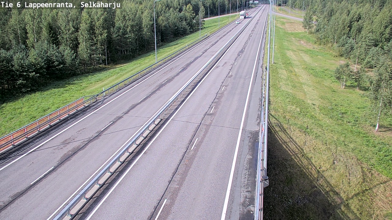 Weather Camera Image Road 6 Lappeenranta, Selkäharju, Lappeenranta, Etelä-Karjala
