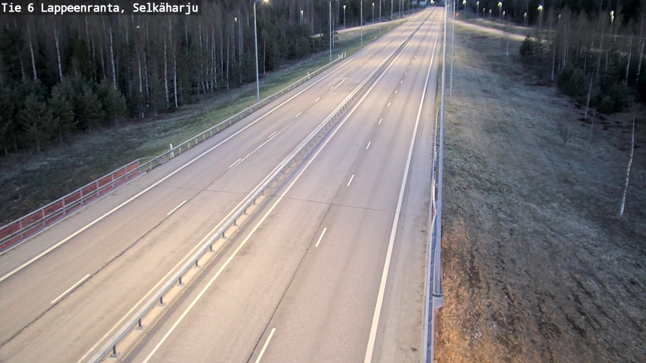 Weather Camera Image Road 6 Lappeenranta, Selkäharju, Lappeenranta, Etelä-Karjala