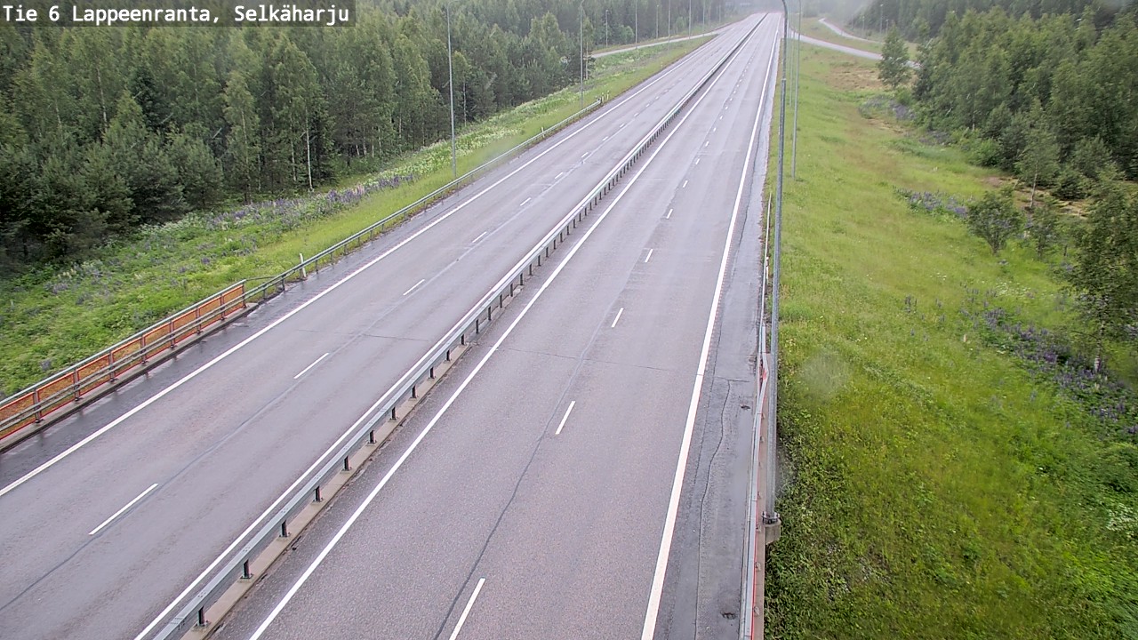 Weather Camera Image Väg 6 Villmanstrand, Selkäharju, Lappeenranta, Etelä-Karjala