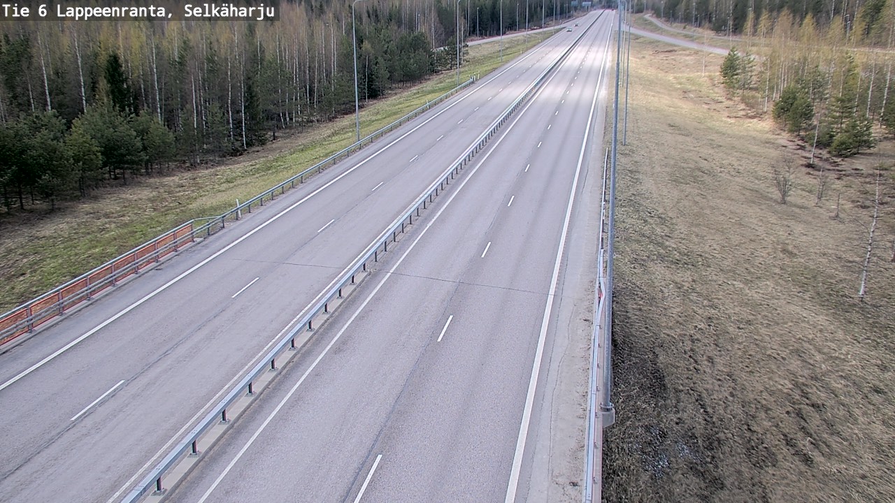 Weather Camera Image Road 6 Lappeenranta, Selkäharju, Lappeenranta, Etelä-Karjala